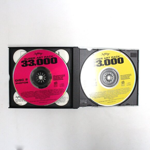 Older to Vintage Clip or Click Art Software CDs & 1 Travel Maps - Picture 8 of 8